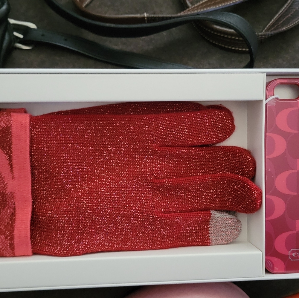 Touch gloves and phone case
